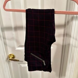 Du Pareil Au Même Plaid Bottoms with Zipper Detail for girls - size: 5 years